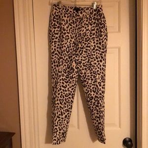 New with tags J Crew leopard crop pant!